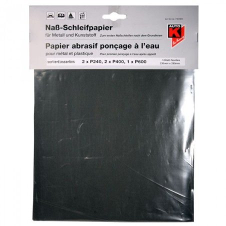 Papier de ponçage à l'eau...
